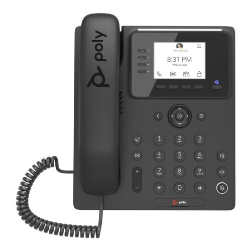 HP Poly CCX 350 Business Media Phone for Microsoft Teams and PoE-enabled WW