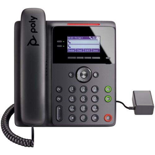 HP Poly Edge B10 IP Phone with Power Supply EMEA – INTL English Loc Euro plug