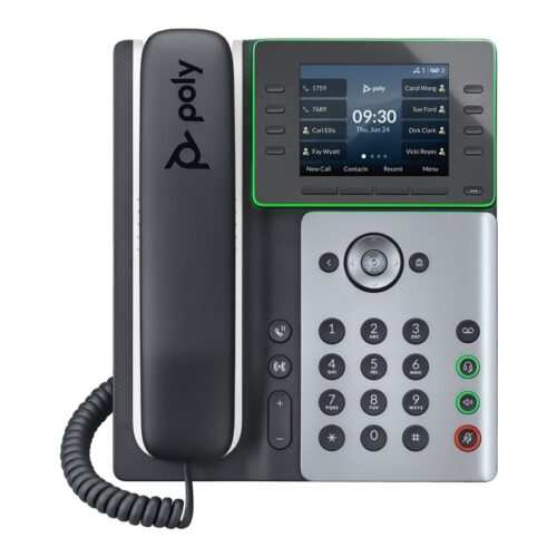 HP Poly Edge E300 IP Phone and PoE-enabled
