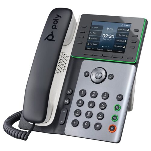 HP Poly Edge E300 IP Phone and PoE-enabled