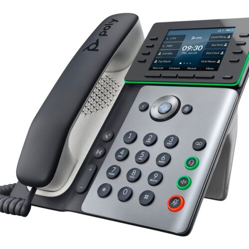 HP Poly Edge E300 IP Phone and PoE-enabled