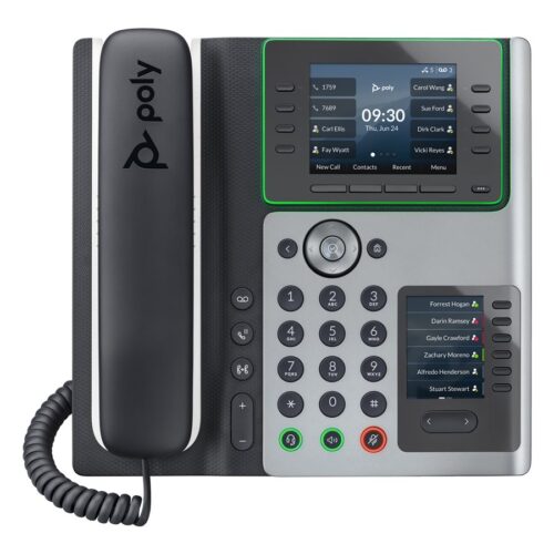 HP Poly Edge E400 IP Phone and PoE-enabled