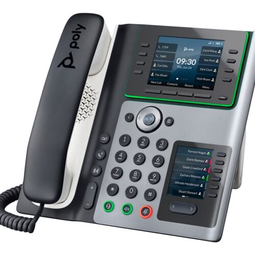 HP Poly Edge E400 IP Phone and PoE-enabled