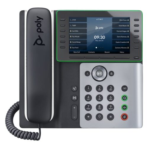 HP Poly Edge E550 IP Phone and PoE-enabled