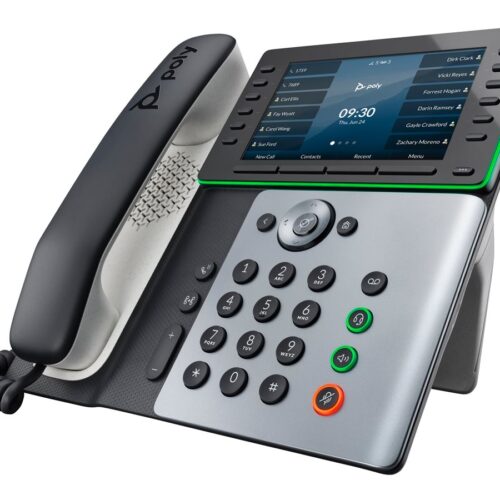 HP Poly Edge E550 IP Phone and PoE-enabled