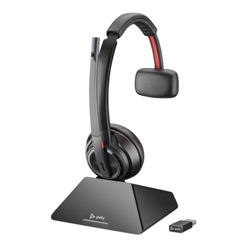 HP Poly Savi 8210-M Office DECT 1880-1900 MHz Single Ear Headset-EURO