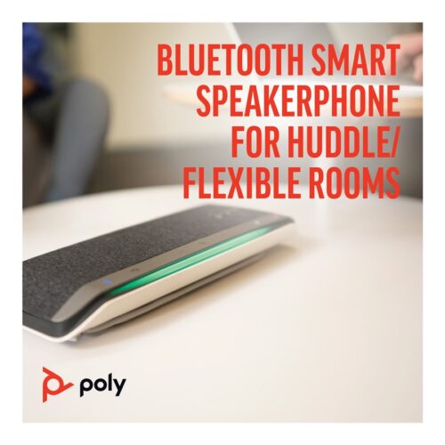 HP Poly Sync 40 Smart Speakerphone Bluetooth Wireless USB-A USB-C Microsoft Teams Certified Speakerphone Zoom cert.