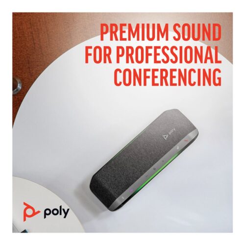 HP Poly Sync 40 Smart Speakerphone Bluetooth Wireless USB-A USB-C Microsoft Teams Certified Speakerphone Zoom cert.