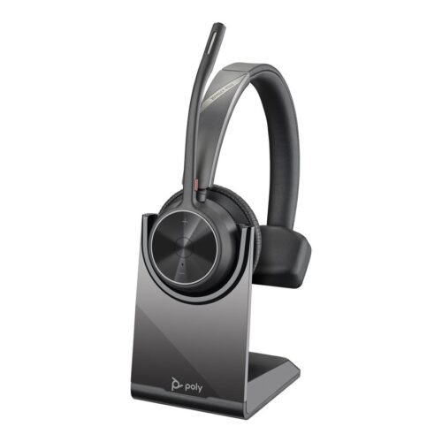 HP Poly Voyager 4310 UC Monaural Headset +BT700 USB-A Adapter +Charging Stand