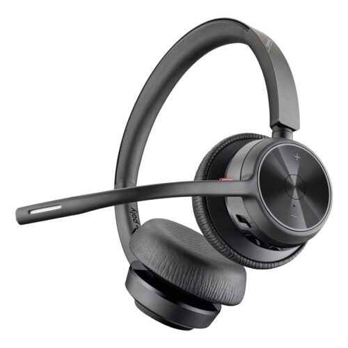 HP Poly Voyager 4320 UC Stereo USB-A Headset +BT700 USB-A Adapter +Charging Stand