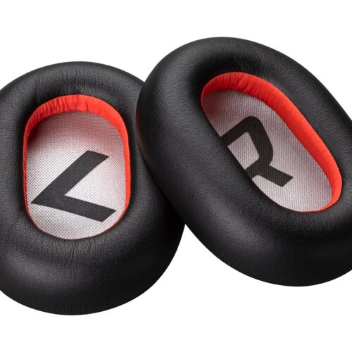 HP Poly Voyager 8200 Black Leatherette Ear Cushions 2 Pieces