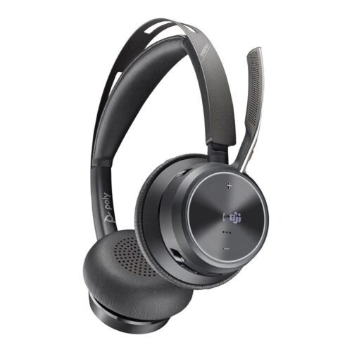 HP Poly Voyager Focus 2 Microsoft Teams Certified USB-C-C Headset +USB-C/A Adapter + Charging Stand No localization