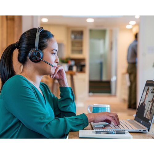 HP Poly Voyager Focus 2 UC Headset +USB-A to USB-C Cable +Charging Stand
