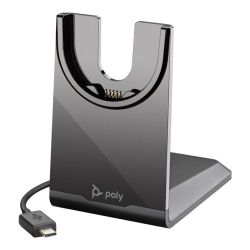 HP Poly Voyager Focus 2 USB-C-C Headset +USB-C/A Adapter +Charging Stand