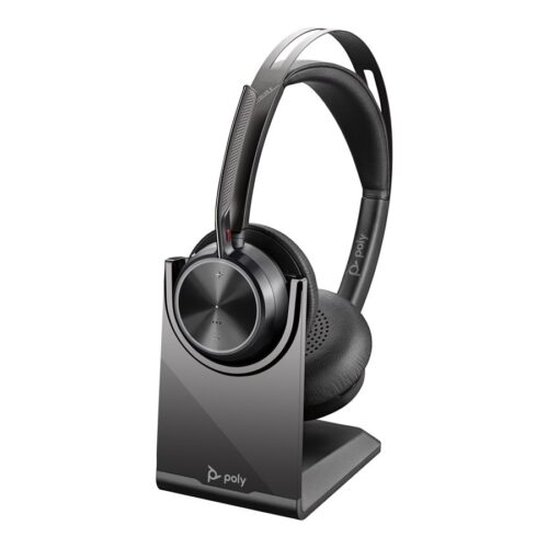HP Poly Voyager Focus 2 USB-C-C Headset +USB-C/A Adapter +Charging Stand
