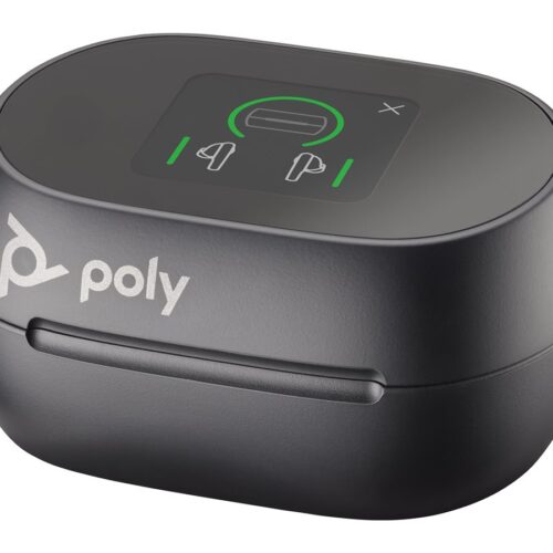 HP Poly Voyager Free 60+ UC Black Touchscreen Charge Case for BT700 USB-A Adapter