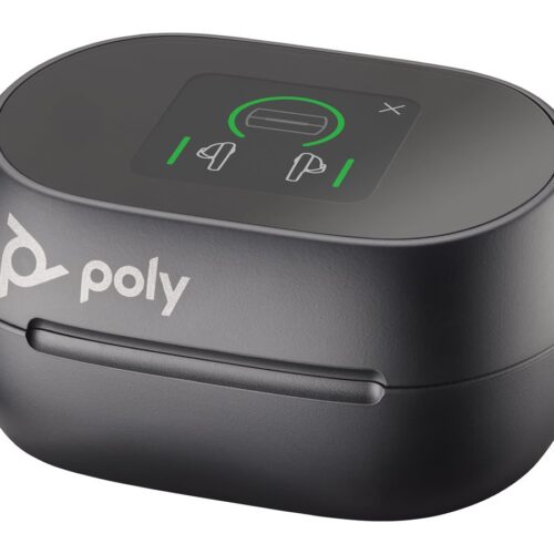 HP Poly Voyager Free 60+ UC Black Touchscreen Charge Case for BT700 USB-C Adapter