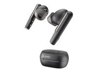 HP Poly Voyager Free 60+ UC Carbon Black Earbuds +BT700 USB-C Adapter +Touchscreen Charge Case