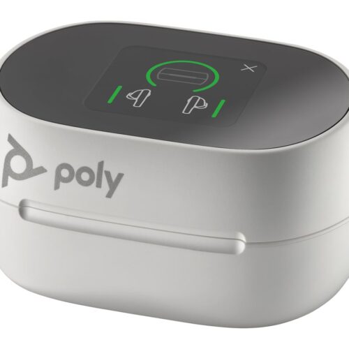 HP Poly Voyager Free 60+ UC White Touchscreen Charge Case for BT700 USB-A Adapter