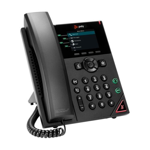 HP Poly VVX 250 4-Line IP Phone and PoE-enabled-WW