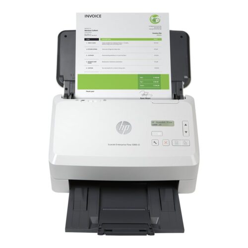 HP ScanJet Enterprise Flow 5000 s5 scanner à défilement A4 recto-verso avec chargeur automatique 80 feuilles – jusqu’à 65 ppm/130ipm