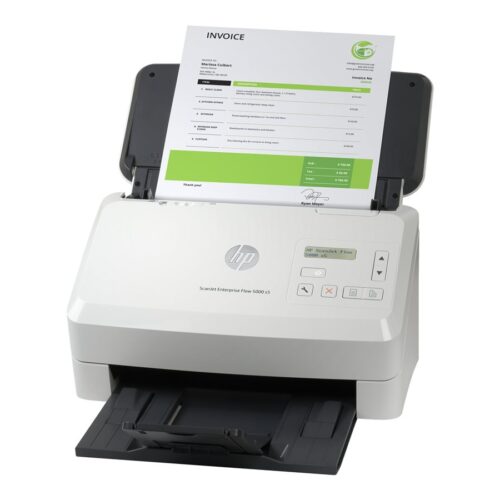 HP ScanJet Enterprise Flow 5000 s5 scanner à défilement A4 recto-verso avec chargeur automatique 80 feuilles – jusqu’à 65 ppm/130ipm
