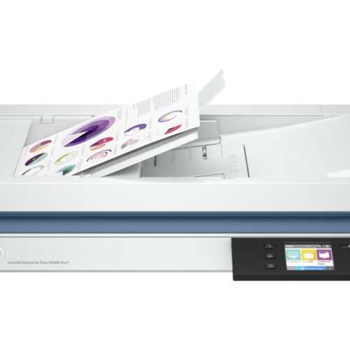 HP ScanJet Enterprise Flow N6600 fnw1 scanner à plat Réseau/USB A4 avec chargeur auto de 100 feuilles – jusqu’à 50 ppm/100ipm