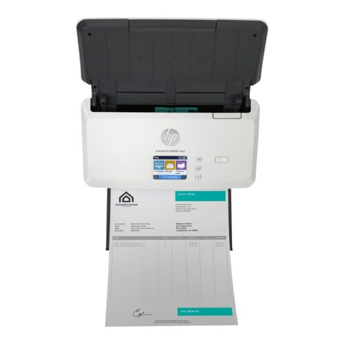 HP ScanJet Pro N4000 snw1 scanner à défilement Réseau et USB A4 recto-verso avec chargeur auto 50 feuilles – jusqu’à 40 ppm/80ipm