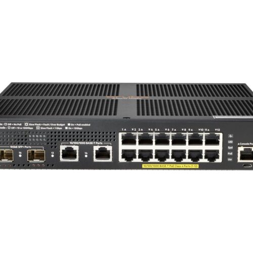 HPE Aruba 2930F Switch 12G PoE+ 2G/2SFP+ Europe – English localization