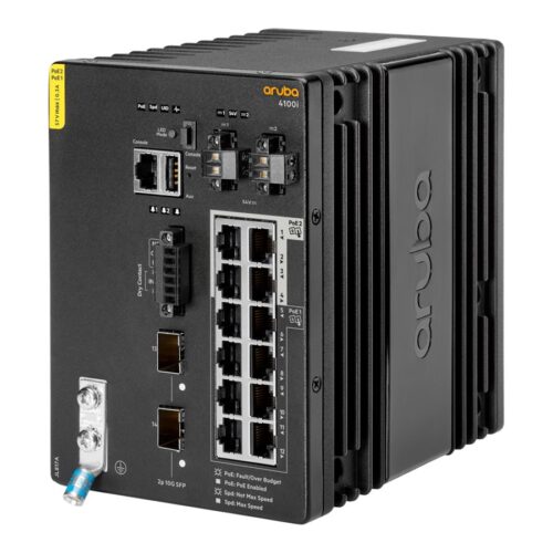 HPE Aruba 4100i Switch 12G 8 Port Class 4 PoE and 4 Port Class 6 PoE 2 SFP+ Layer 2 Web GUI CLI NetEdit REST APIs