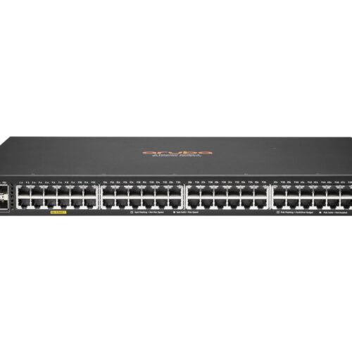 HPE Aruba 6100 48G Class4 PoE 4SFP+ 370W Switch Europe – English localization