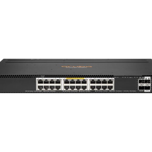 HPE Aruba 6300M Switch 24 Port Smart Rate 1/2.5/5/10G Class 6 PoE and 2 Port 50G and 2 Port 25G, Layer 3, Stackable, 1U, One Touch