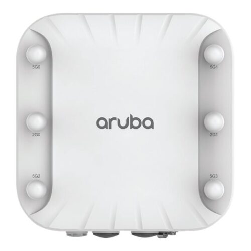 HPE Aruba AP-518 (RW) 802.11ax 2×2:2/4×4:4 Dual Radio 6xRPSMA Connectorized Indoor Hardened AP