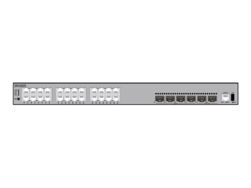 HUAWEI S5735-L24P4XE-A-V2 24×10/100/1000BASE-T Ports 4x10GE SFP+ ports 2x12GE Stack Ports PoE+ AC Power