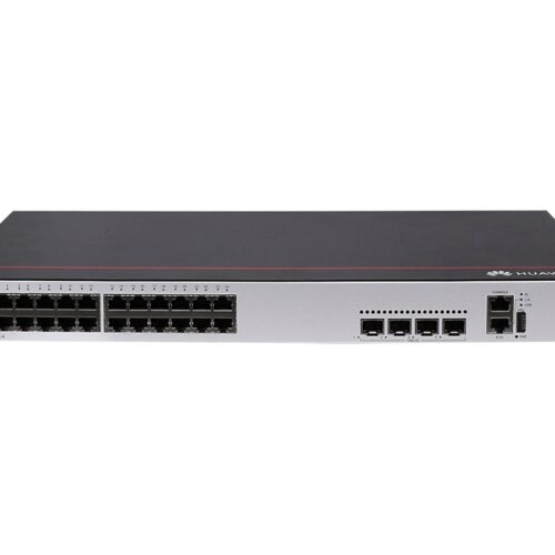 HUAWEI S5735-L24T4X-A 24×10/100/1000BASE-T ports 4x10GE SFP+ ports AC power + S57XX-L Series Basic SW Per Device (P)