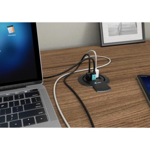 I-TEC Built-in Desktop Fast Charger USB-C PD 3.0 3xUSB 3.0 QC3.0 96W