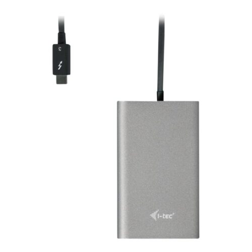 I-TEC THUNDERBOLT3 Dual DP Video Adapter for Thunderbolt3 MacOS and Windows supports 1x5K 60Hz Monitor or 2x4K 60Hz Monitor