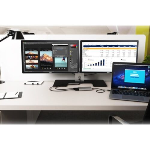 I-TEC THUNDERBOLT3 Dual DP Video Adapter for Thunderbolt3 MacOS and Windows supports 1x5K 60Hz Monitor or 2x4K 60Hz Monitor