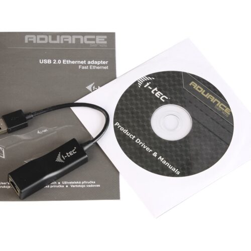 I-TEC USB 2.0 Advance 10/100 Fast Ethernet LAN Network Adapter USB 2.0 to RJ45 LED for Tablets Ultrabooks Notebooks
