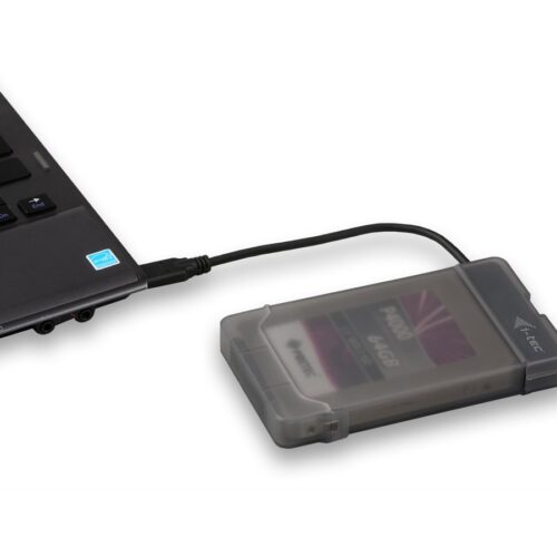 I-TEC USB 3.0 Advance MySafe Easy Enclosure 6.4cm 2.5p External Enclosure for SATA HDD itegrated cable black
