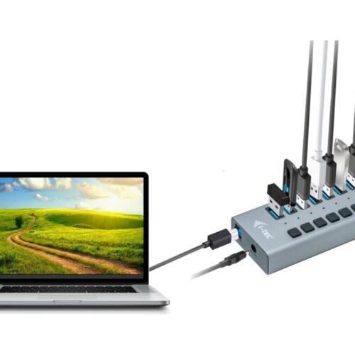 I-TEC USB 3.0 Charging HUB 7port with external power adapter 36W 7xUSB charging port for Tablets Notebooks Ultrabooks PC