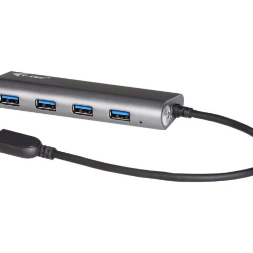 I-TEC USB 3.0 Metal Charging HUB 4 Port with power adaptor 4xUSB charging port. For Tablets Notebooks Ultrabooks PC