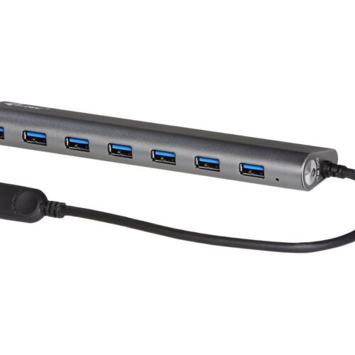 I-TEC USB 3.0 Metal Charging HUB 7 Port with power adaptor 7xUSB charging port. For Tablets Notebooks Ultrabooks PC