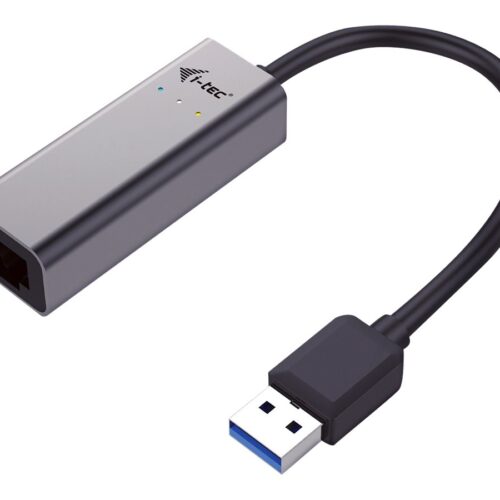 I-TEC USB 3.0 Metal Gigabit Ethernet Adapter 1xUSB 3.0 to RJ-45 LED for Notebook Tablet PC Windows Mac Linux Android