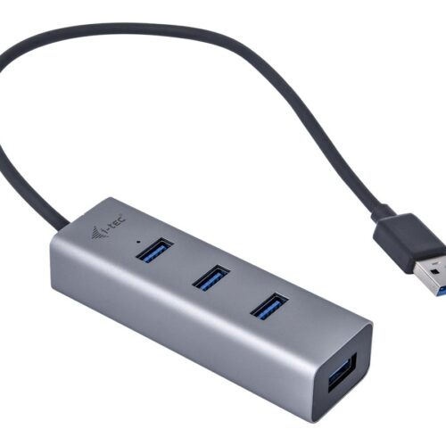 I-TEC USB 3.0 Metal HUB 4 port without power adapter ideal for Notebook Ultrabook Tablet PC supports Win und Mac OS