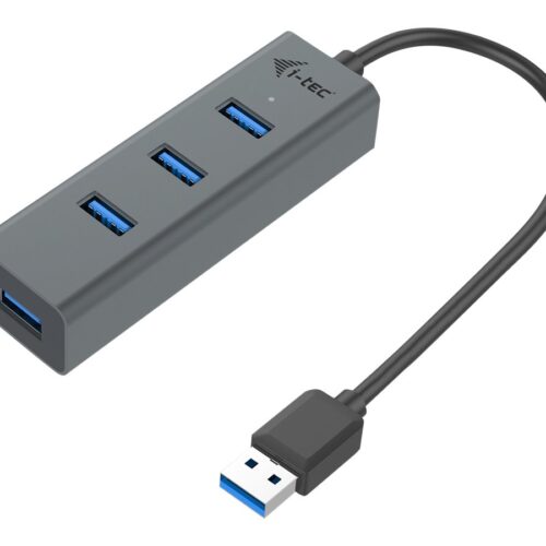 I-TEC USB 3.0 Metal HUB 4 port without power adapter ideal for Notebook Ultrabook Tablet PC supports Win und Mac OS