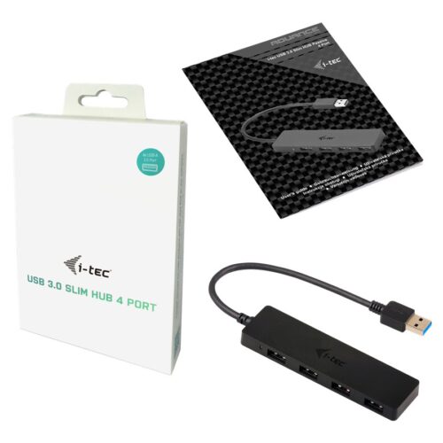 I-TEC USB 3.0 Slim Passive HUB 4 Port without power adapter ideal for Notebook Ultrabook Tablet PC