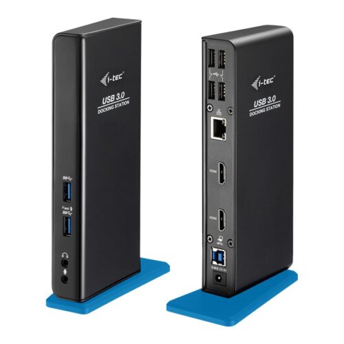I-TEC USB 3.0/USB-C Dual HDMI Docking Station 2xHDMI 1xGLAN 2xUSB 3.0 4xUSB 2.0 1xAudio 1xMic