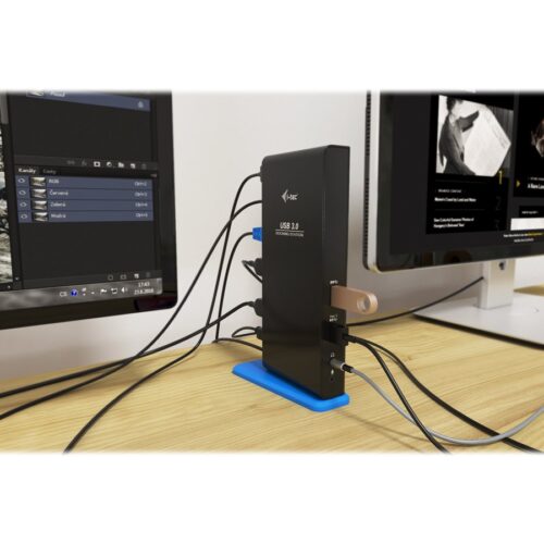 I-TEC USB 3.0/USB-C Dual HDMI Docking Station 2xHDMI 1xGLAN 2xUSB 3.0 4xUSB 2.0 1xAudio 1xMic