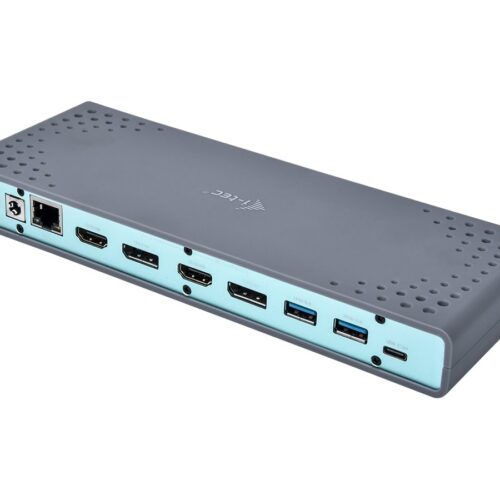 I-TEC USB 3.0/USB-C Dualdock 1x5K 2x4K 60Hz 2xHDMI 2xDP 1xGLAN 6xUSB 3.0 1xAudio/Mic Jack Kensington compatible with TB 3